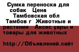 Сумка переноска для собак › Цена ­ 1 100 - Тамбовская обл., Тамбов г. Животные и растения » Аксесcуары и товары для животных   